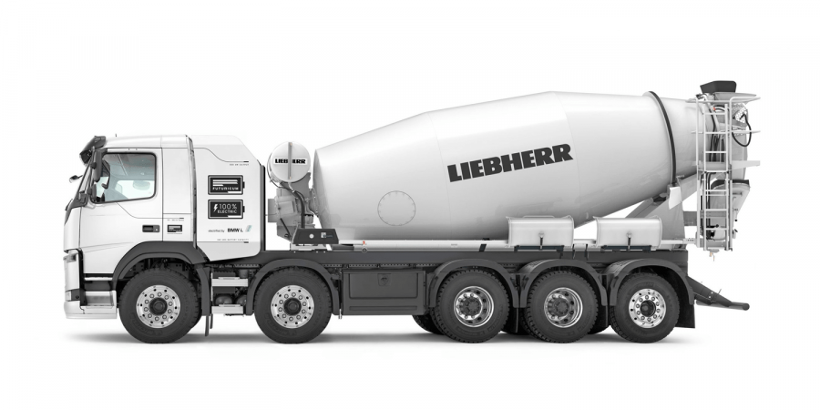 Liebherr и Designwerk создали 100% автобетономешалки