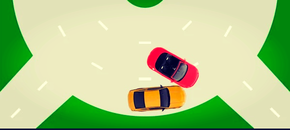 Типичный пример ДТП на кольце