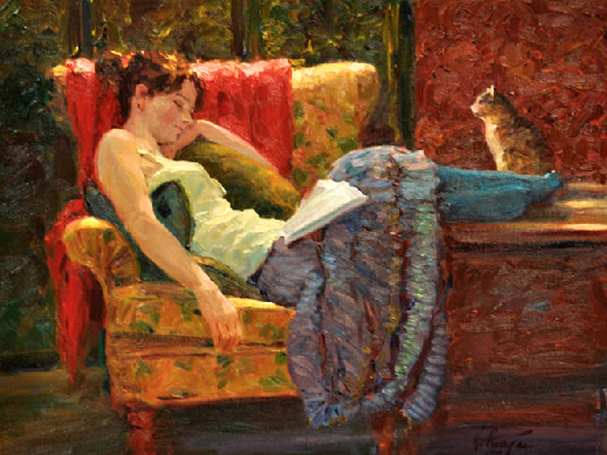 Картина кресло. David Hettinger Дэвид Хеттингер. Дэвид Хеттингер картины. Девушка в кресле картина. Картину девушка в кресле с книгой.