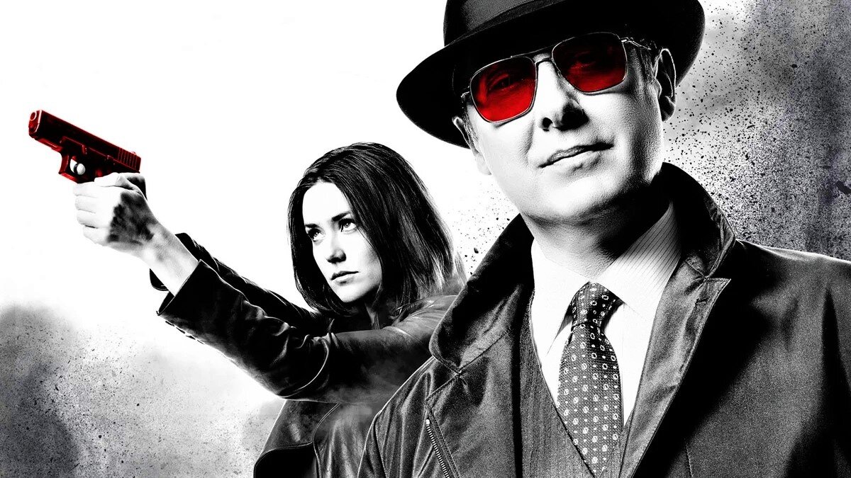 Постер сериала "Черный список". Агент Элизабет Кин и Рэймонд Реддингтон