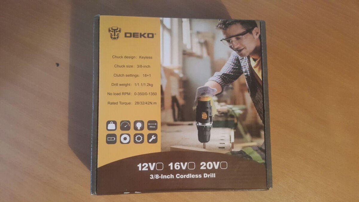 Коробка шуруповерта DEKO DKCD20FU-Li