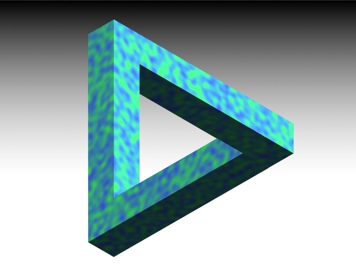 Самая известная невозможная фигура - Треугольник Пенроуза