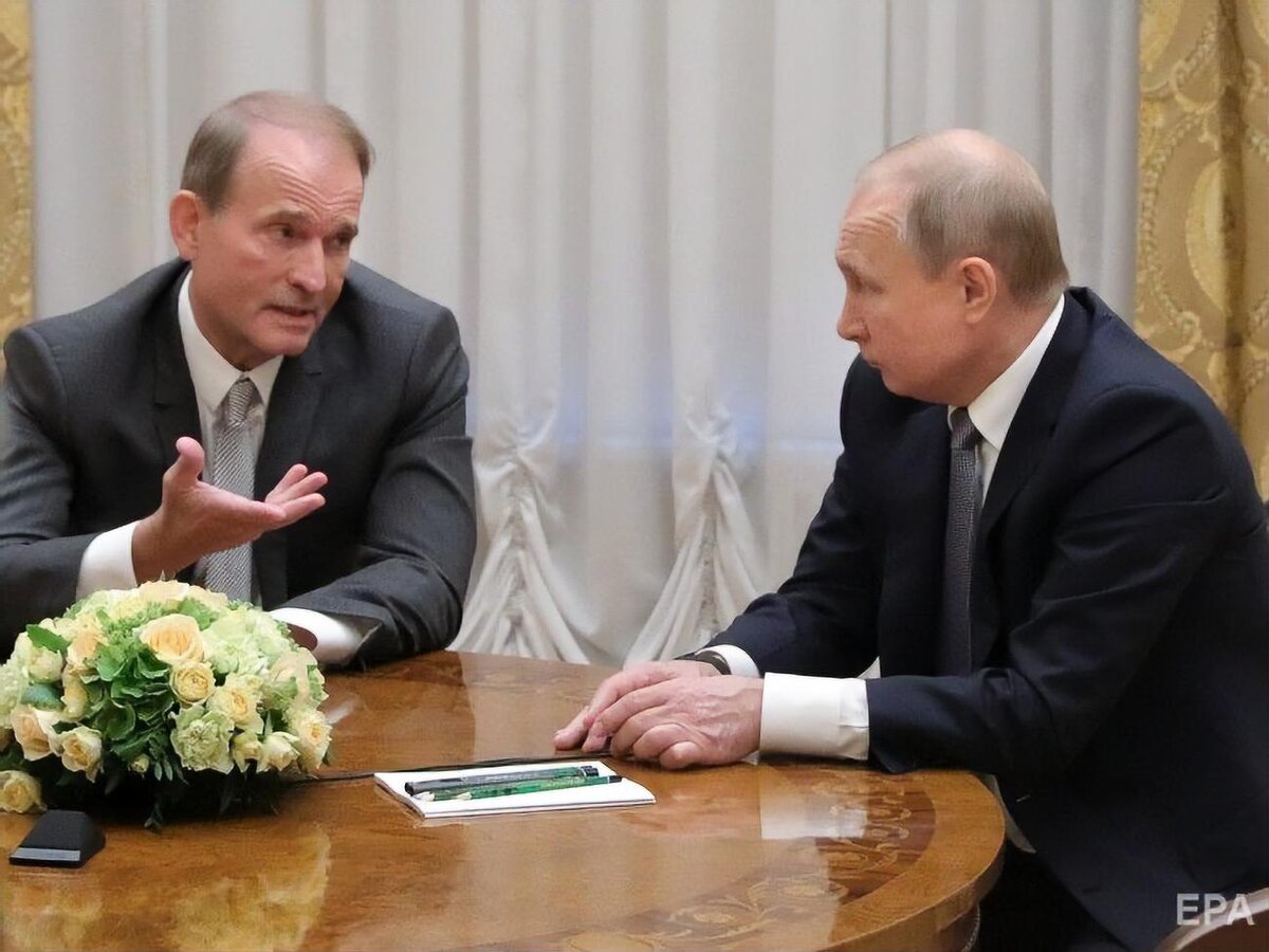 Виктор Медвечук и Владимир Путин