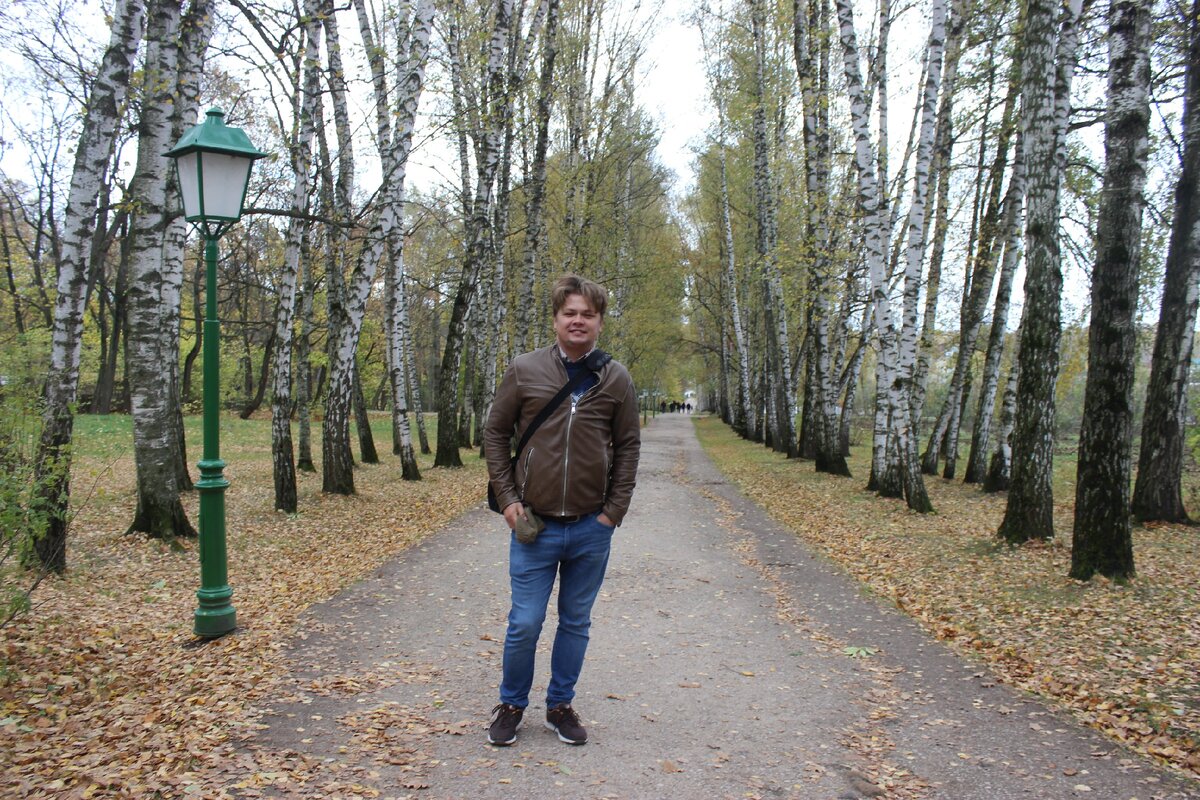 Автор в Ясной Поляне
