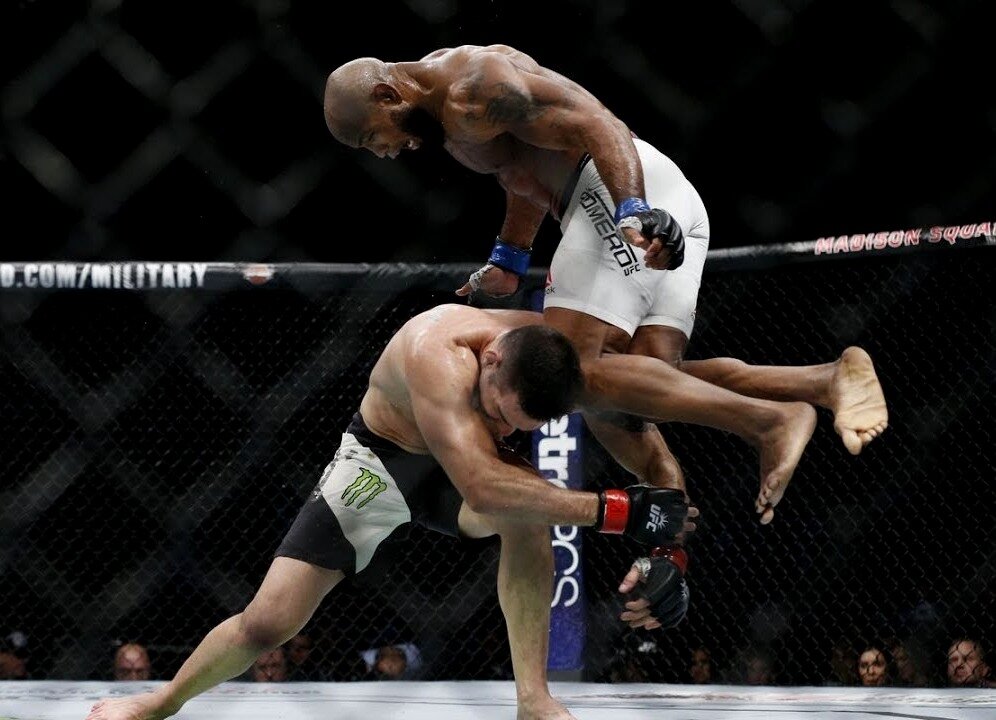 Фото с поединка Крис Вайдман vs Йоель Ромеро