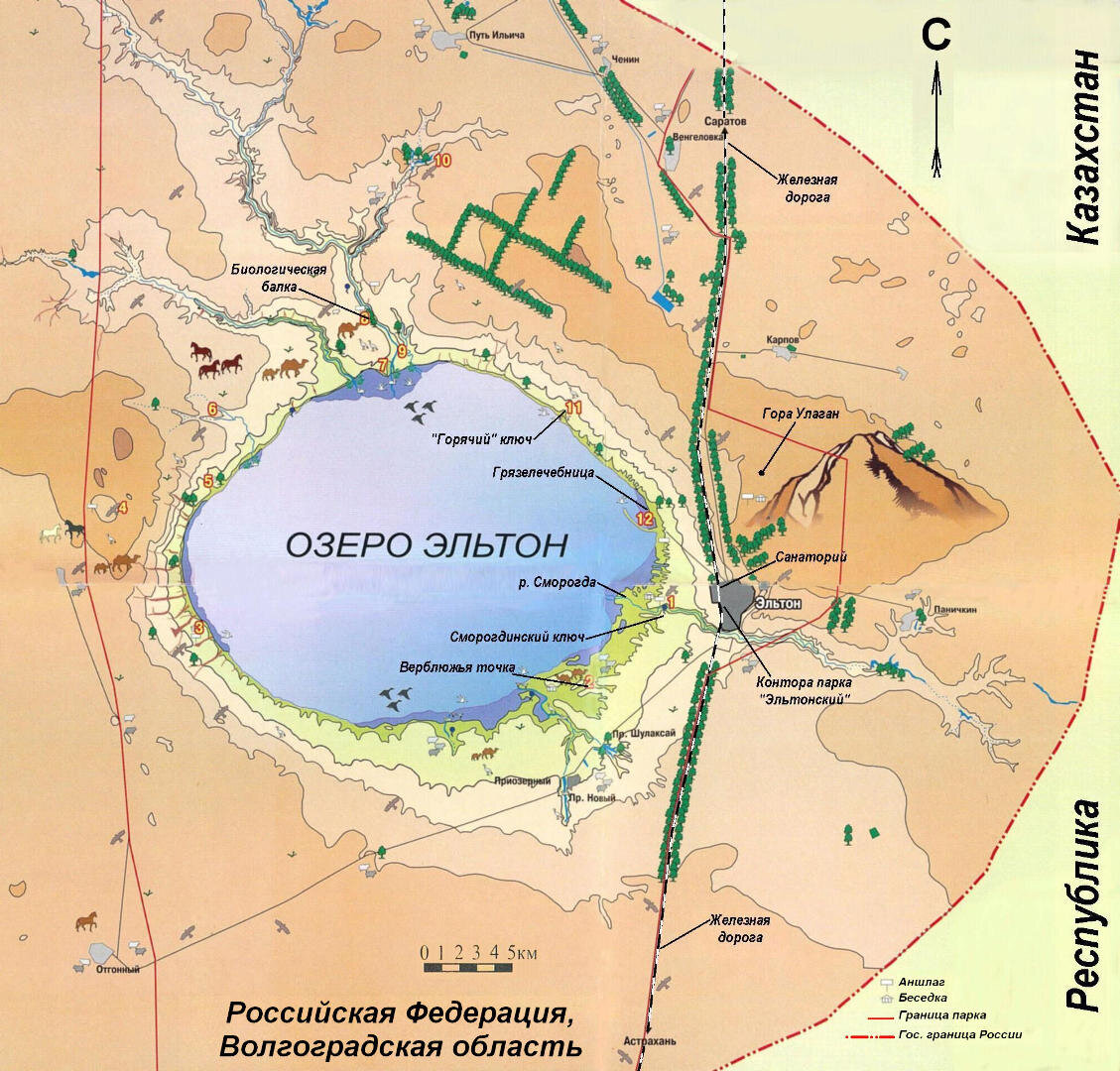 Карта эльтон волгоградская область