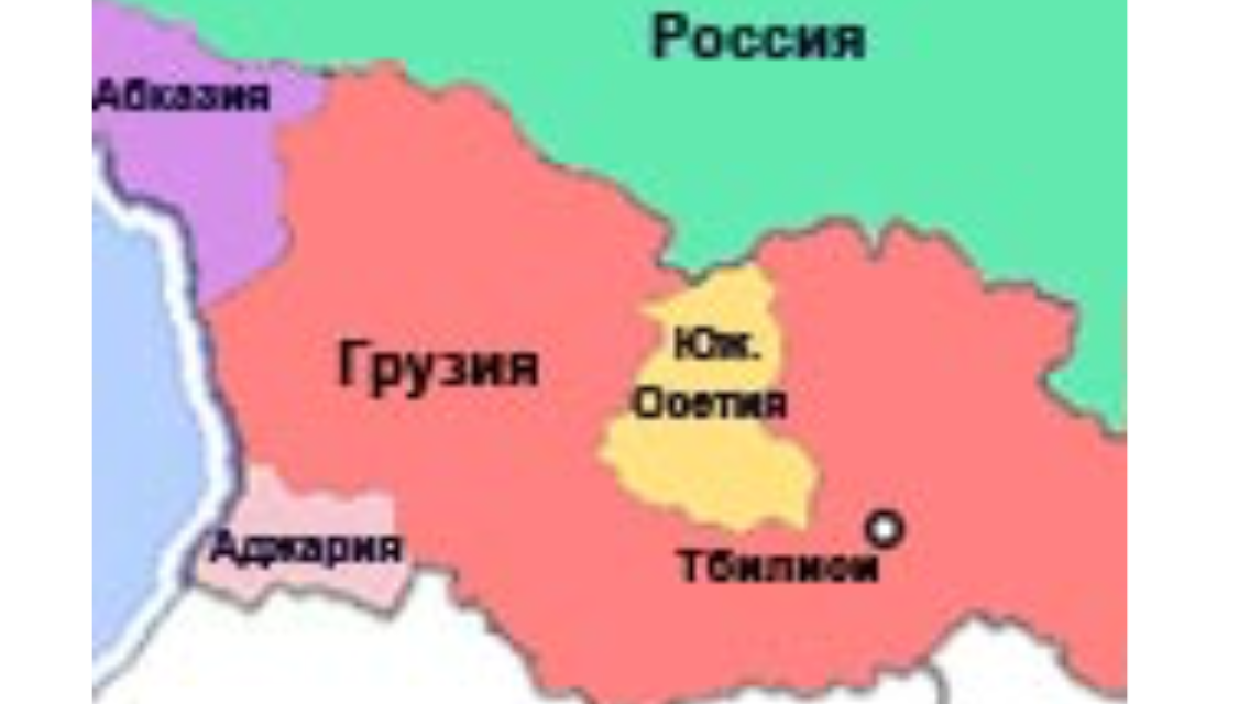 Карта абхазии с границами государств