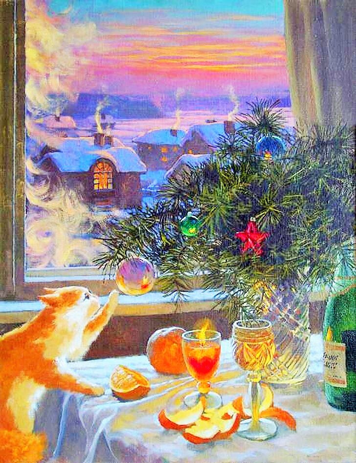 А. Мохов. "31 декабря". Картина 2005 г.  (здесь и далее изображения из открытых источников)