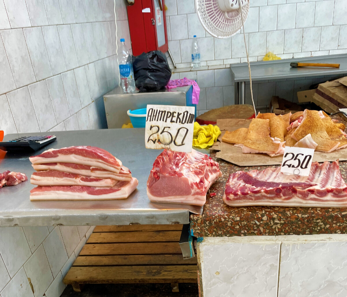 Сколько в Крыму стоит мясо. Посетили большой рынок Керчи. Показываю ...