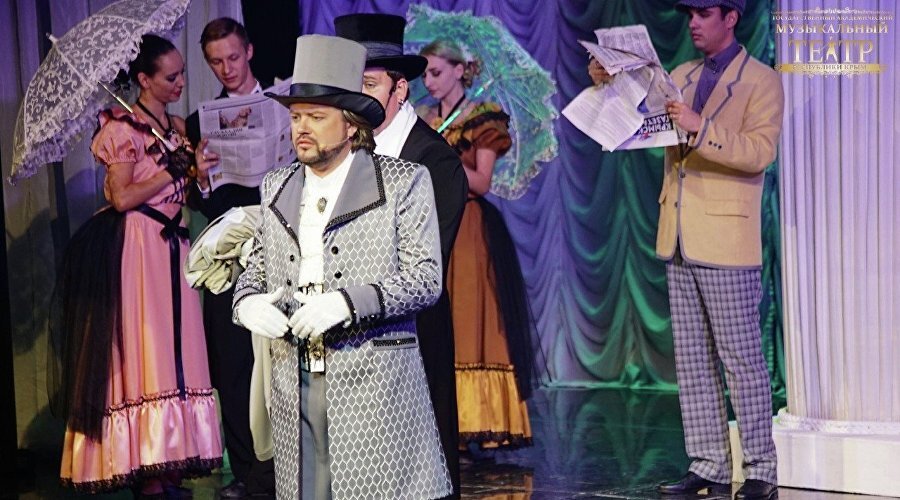 Мюзикл-детектив «Приключения принца Флоризеля» / Фото: пресс-служба Государственного академического музтеатра РК