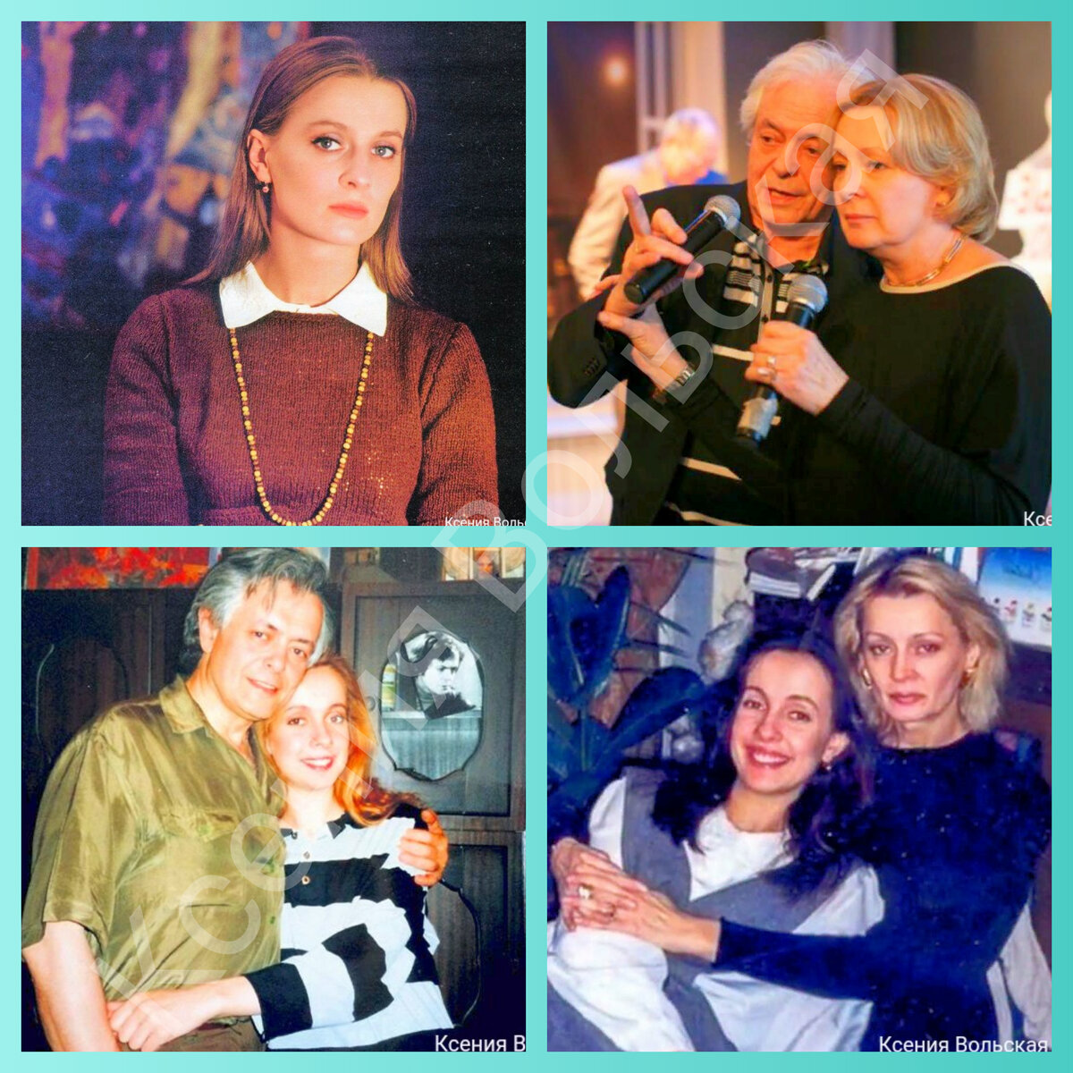 Верхнее фото - актер с Нелли Пшенной. Алексей Шейнин с дочерью Евгенией.