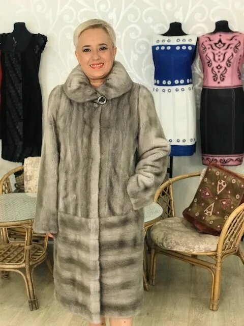 Полная переделка пальто из меха норки. Ателье Ирины Берзиной.