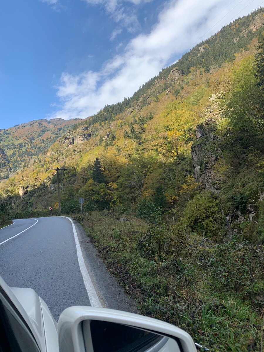 Сначала дорога была такой. Личный архив 30.10.2021г.