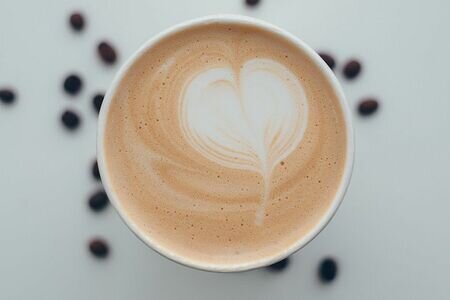 Латте мята - черника