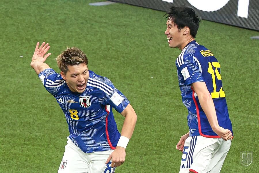 Празднование сборной Японии