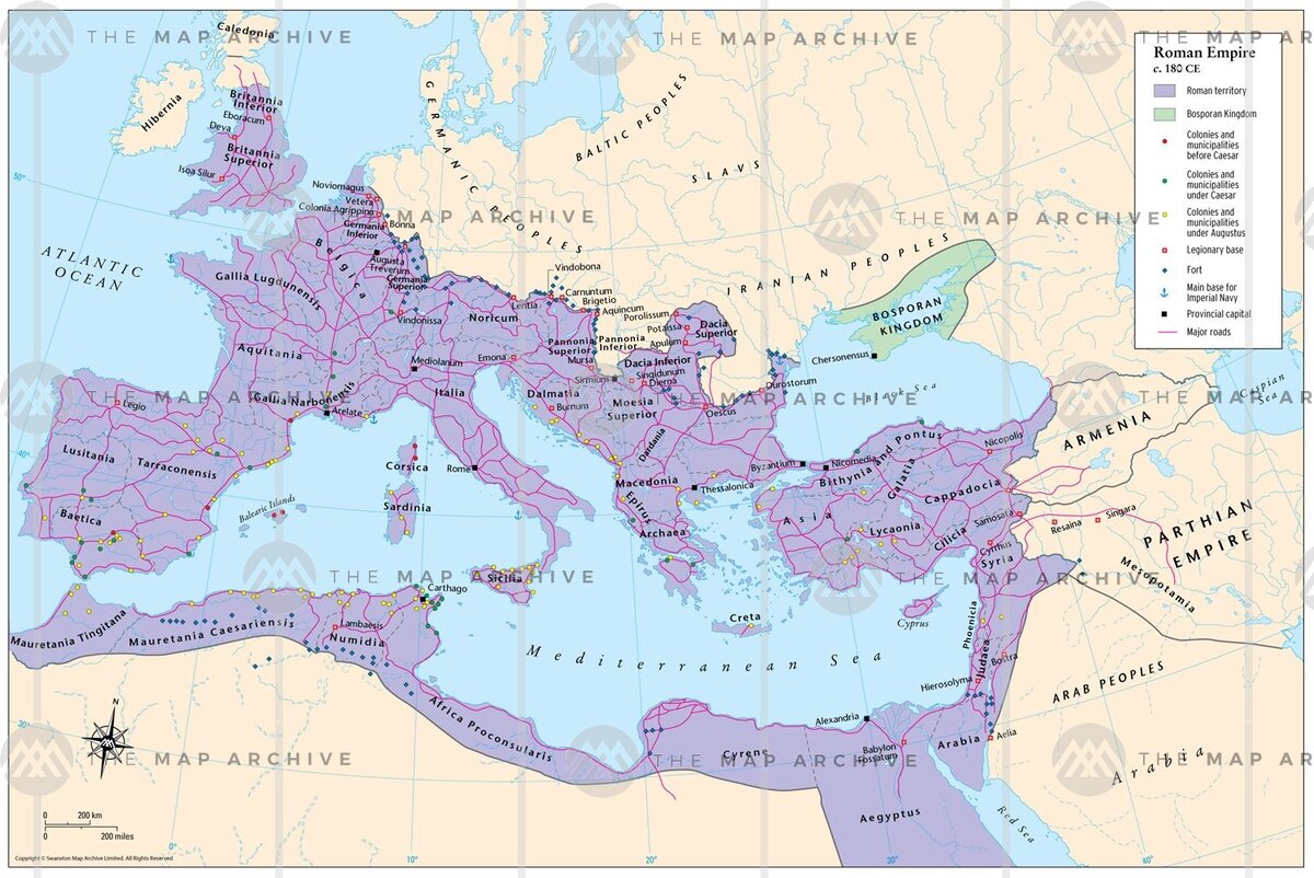 Карта римская империя в 3 веке