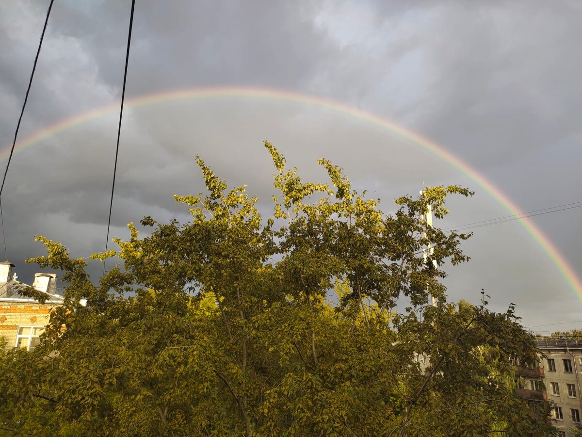 Вид с моего балкона несколько дней назад 