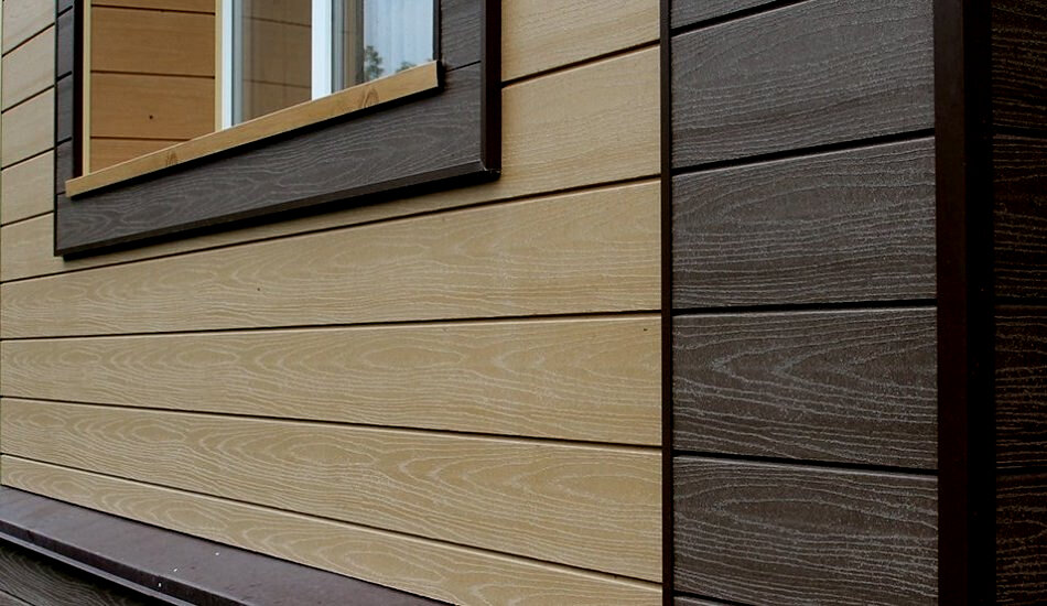 Жилое здание с фасадом из ДПК, который добавляет природной теплоты и современного шарма.