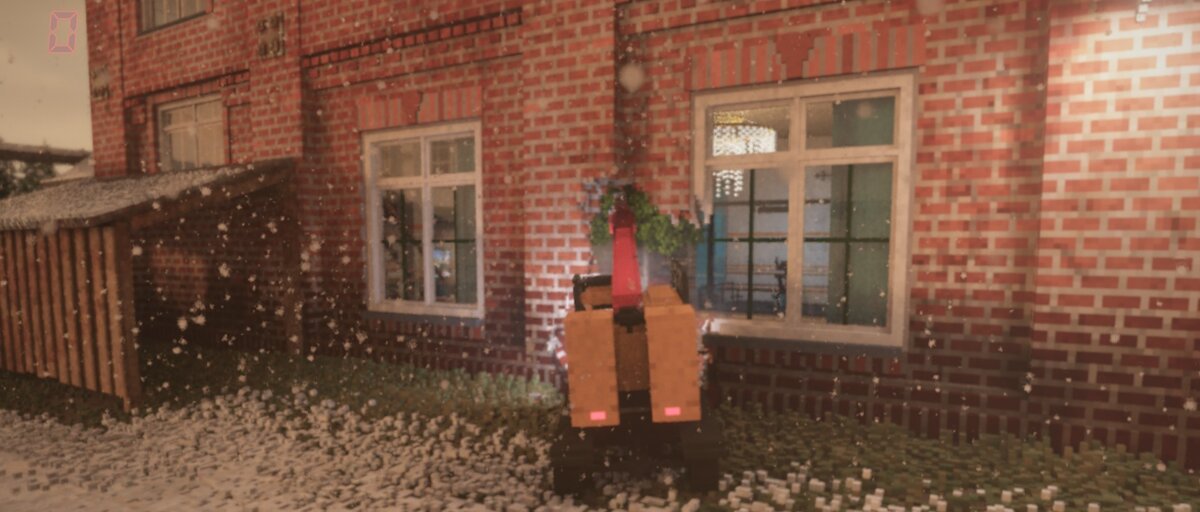 Кран приехал помогать, стену по кирпичам разбирать!