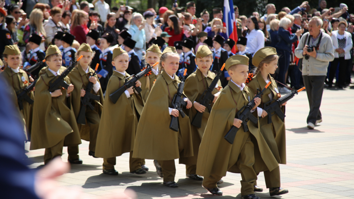 Фото дошкольников с сайта "The Moscow Times"