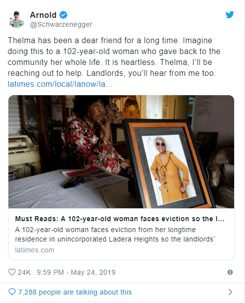 Скрин твита Арнольда