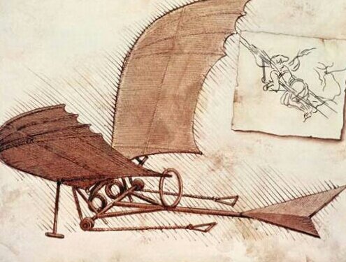 Орнитоптер Леонардо да Винчи.