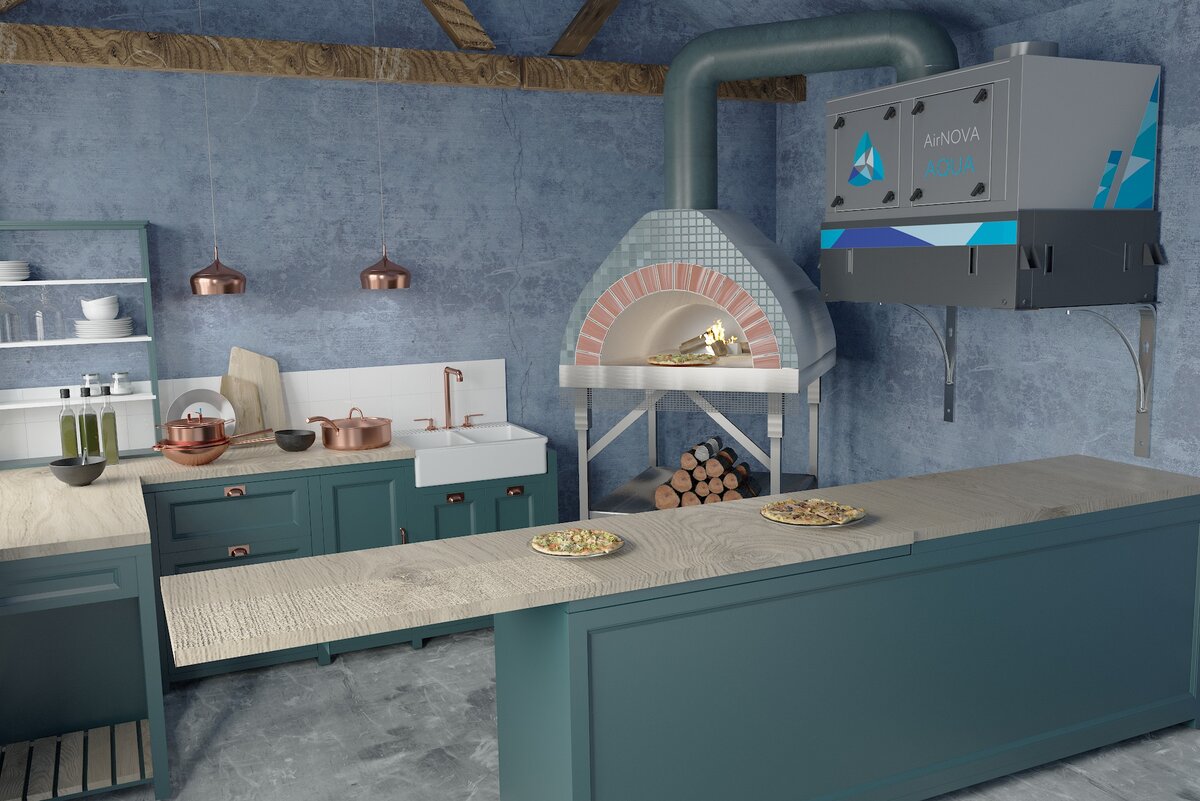 Вариант крепления гидрофильтра на кронштейнах. Photo by https://air-nova.ru/