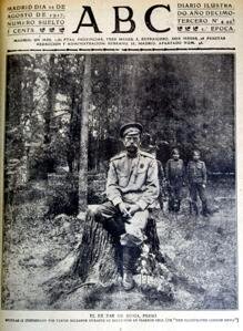 Обложка, посвященная Николаю II, за год до его убийства-ABC