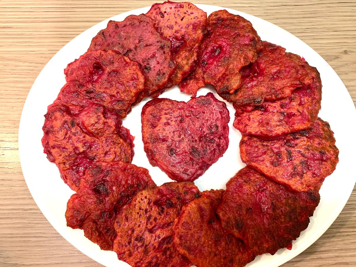 Оладьи из свеклы