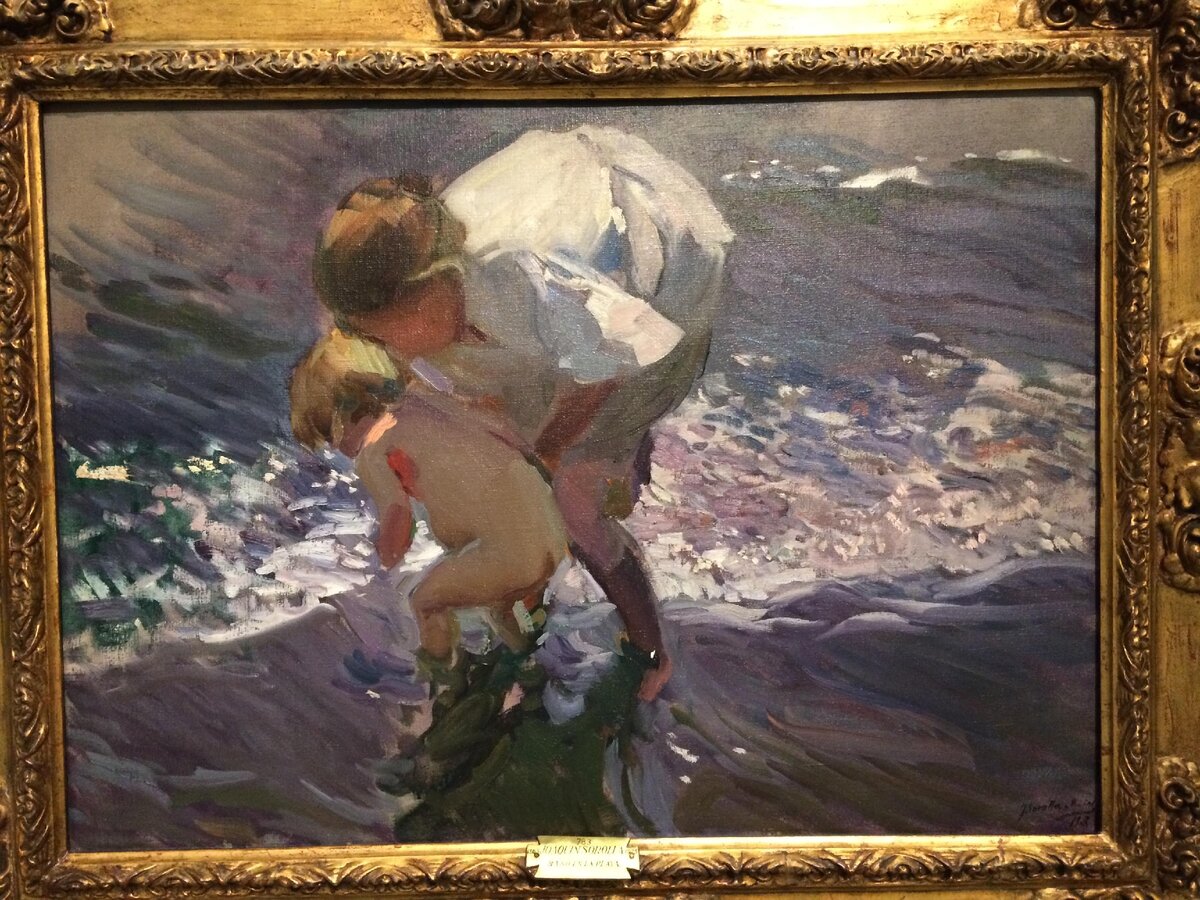 Хоакин Соролья. Купание на пляже. 1908