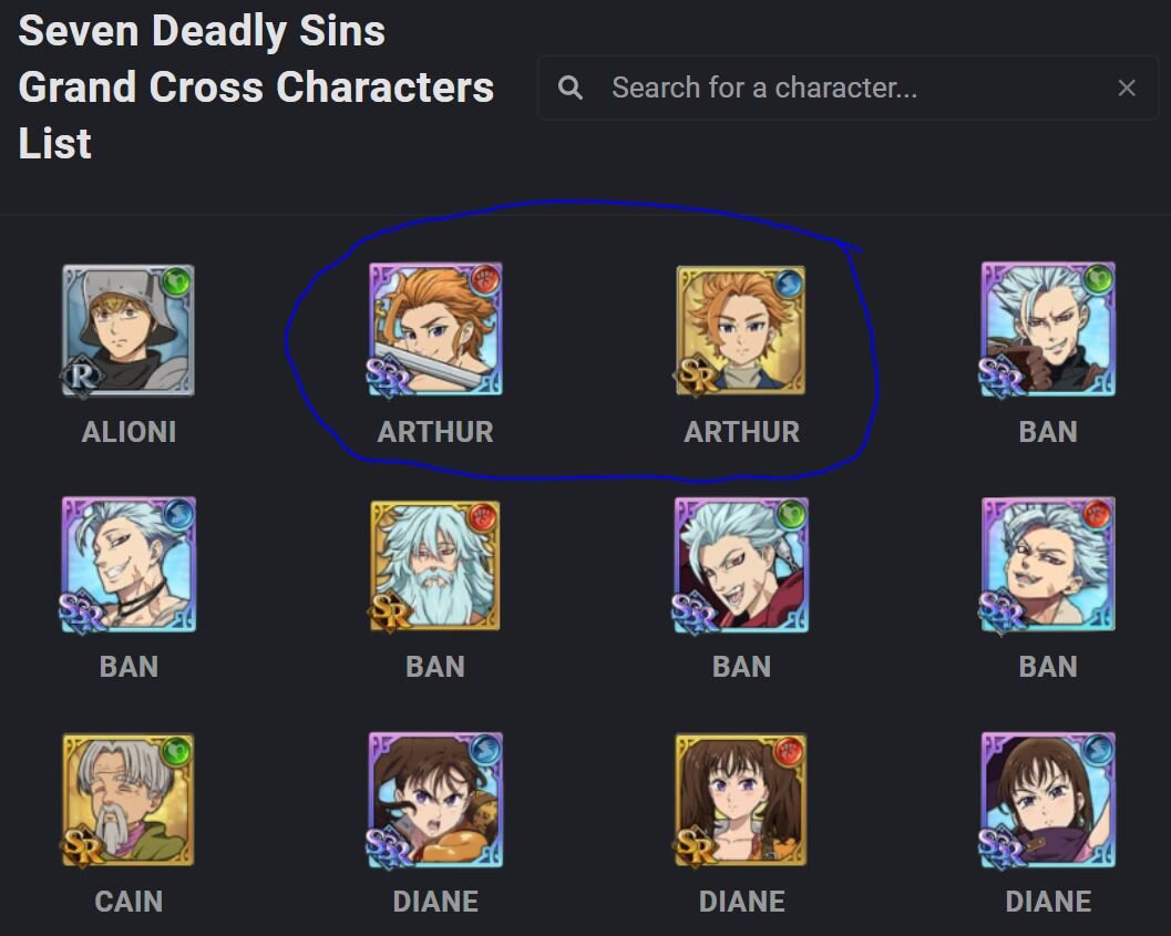 В глобальной версии пока что только 2 Артура, однако на Японии есть и другие, так что будем ждать. 