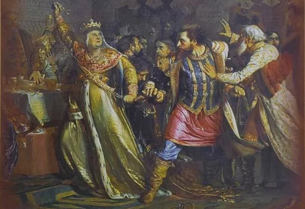 Князь под руководством. София Витовна дочь литовского князя. Софья Витовтовна. Софья Витовтовна ее подруги. Картина Софья Витовтовна узнает пояс своего отца.