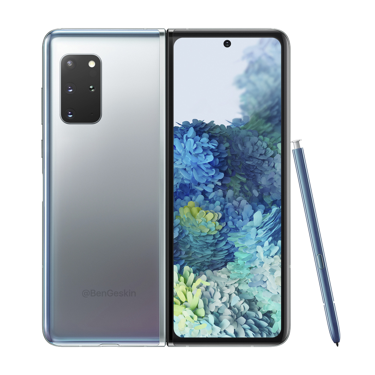 Внешняя лицевая часть Galaxy Fold 2
