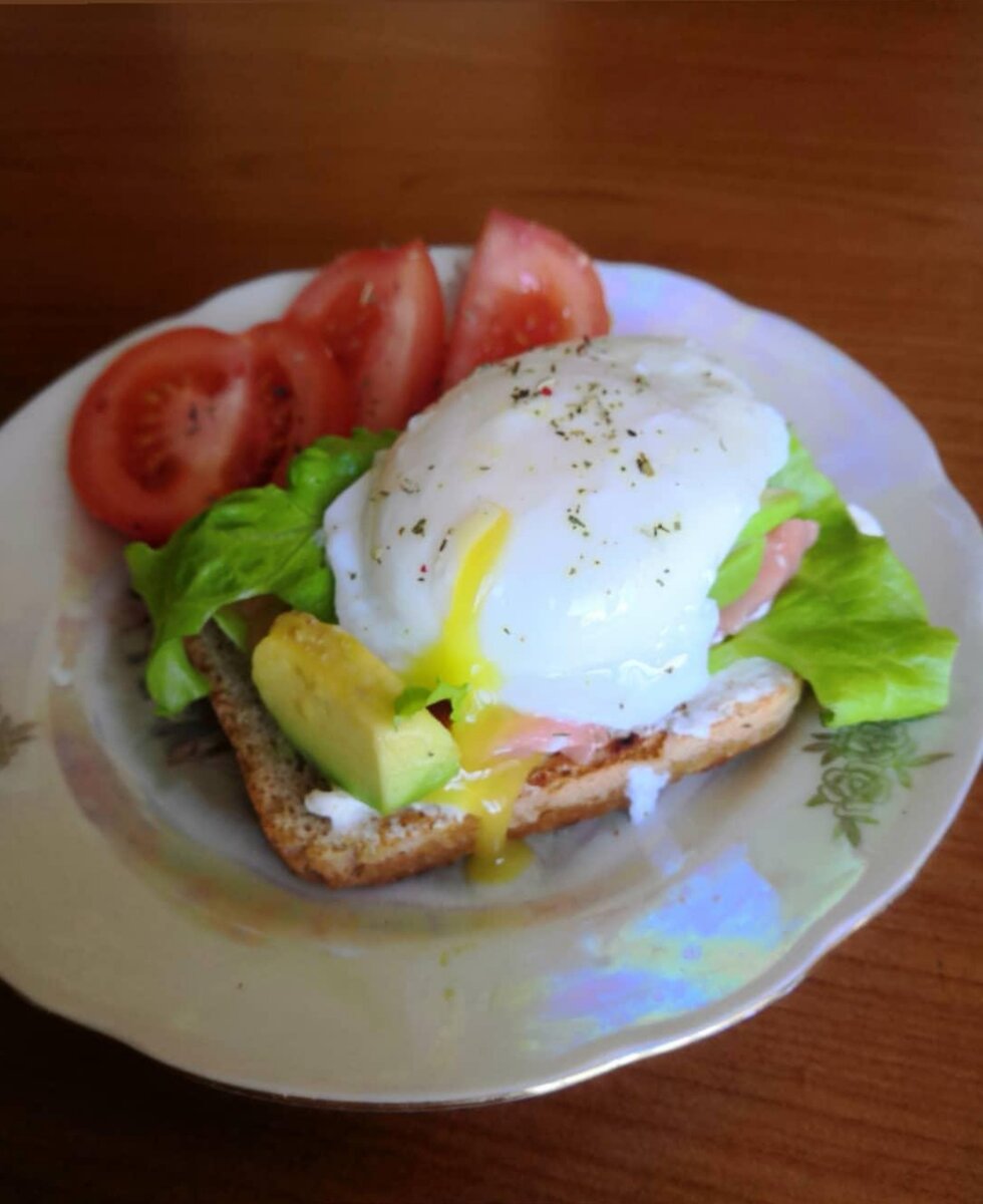 яйцо-пашот. Завтрак.