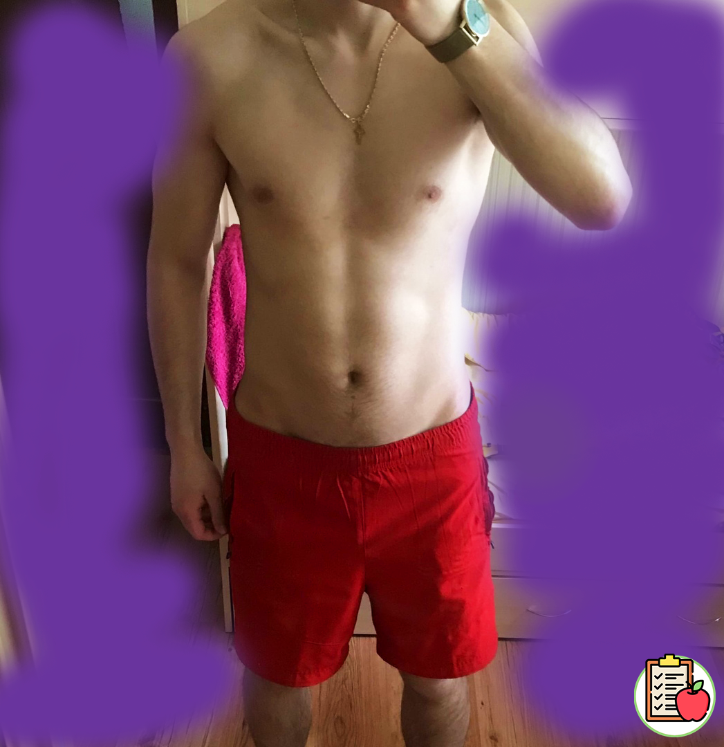 Результат спустя месяц тренировок 