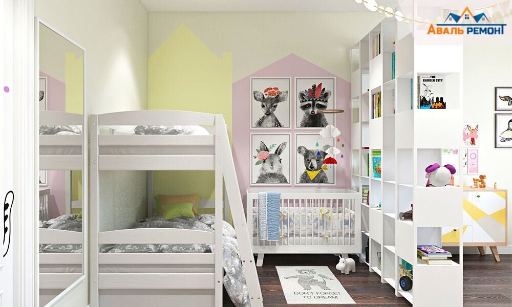 Дизайн комнаты в общежитии: проект семейного типа