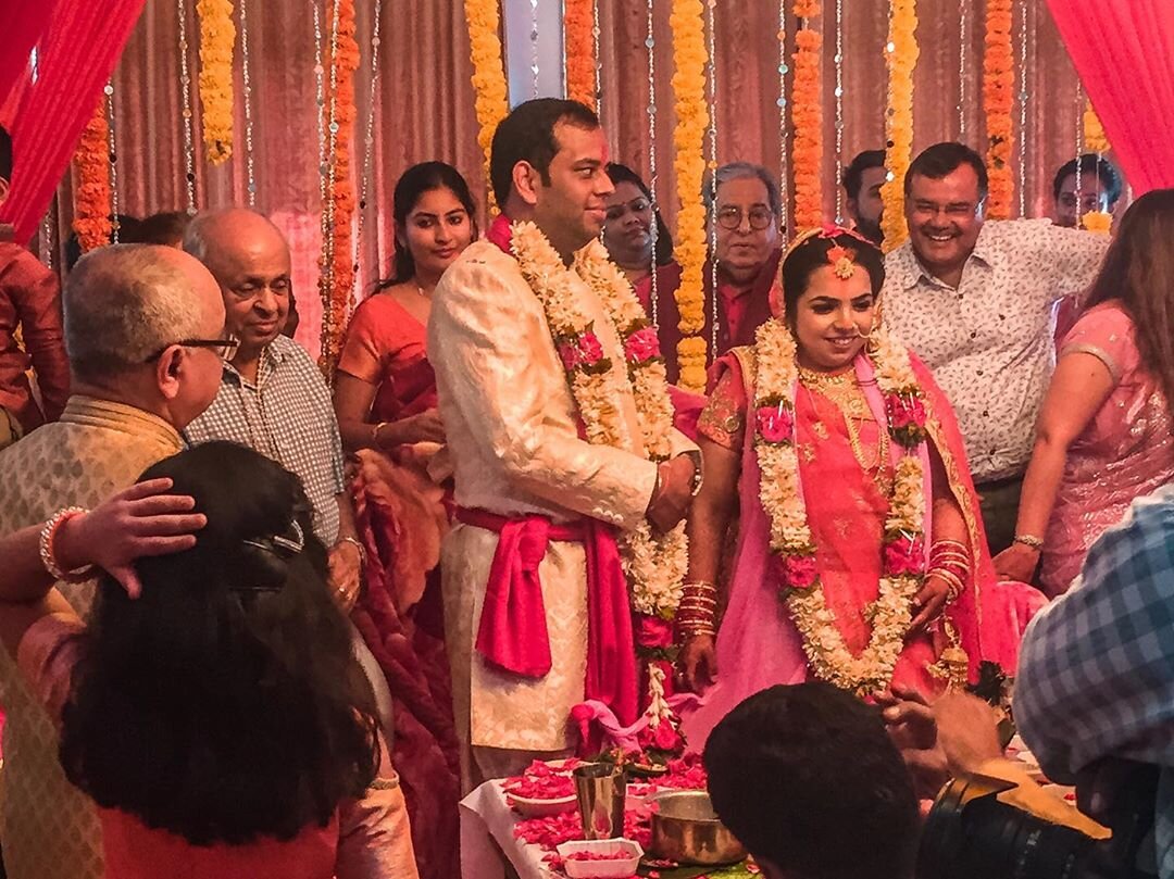 Жених и невеста на второй день церемоний