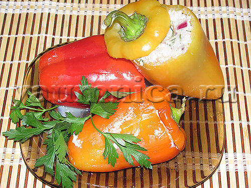 Фаршированные перцы с фаршем и рисом в духовке рецепт с фото пошагово