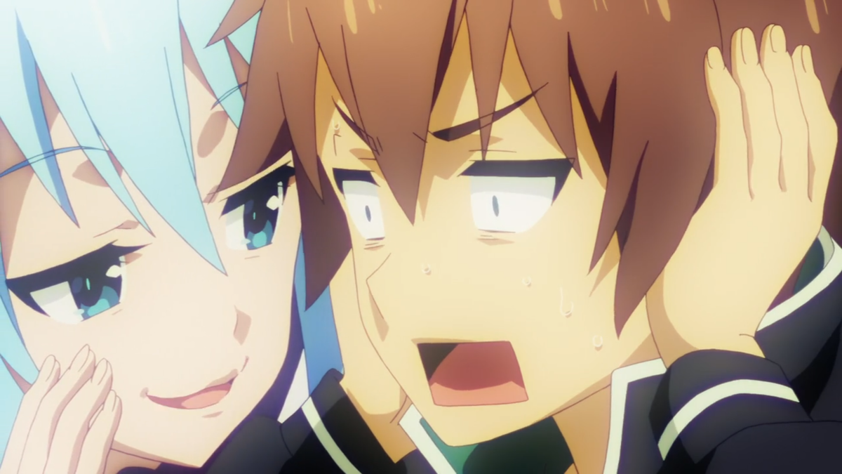 Аква поддразнивает Казуму