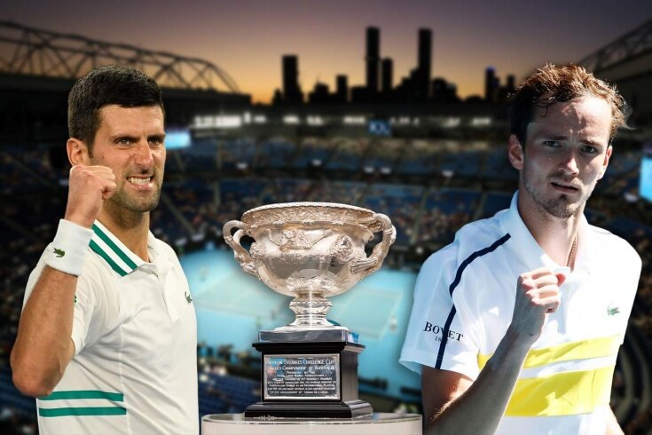 Новак Джокович и Даниил Медведев поборются за кубок Australian Open 2021