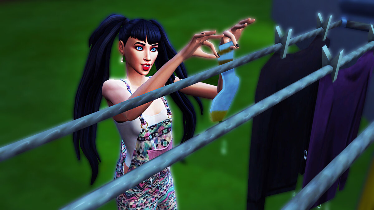 Занятие домашними делами доставляет Цири удовольствие, ей это в радость.