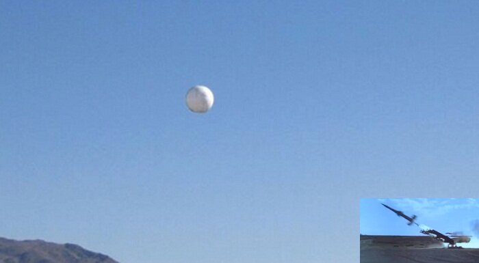 ЗРК С-125 ПВО Северо-Кавказского военного округа сбивает радиозонд специального назначения