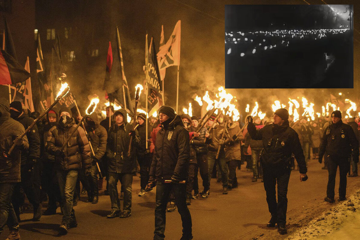 Факельное шествие в германии