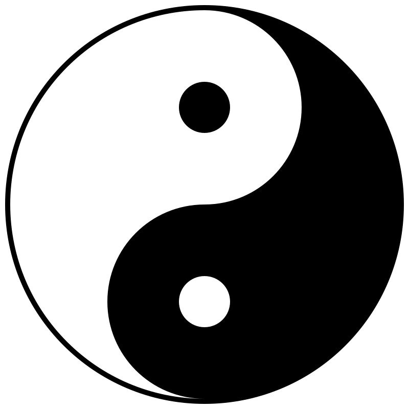 Автор: Gregory Maxwell - From File:Yin yang.png, converted to SVG by Gregory Maxwell., Общественное достояние, https://commons.wikimedia.org/w/index.php?curid=364239