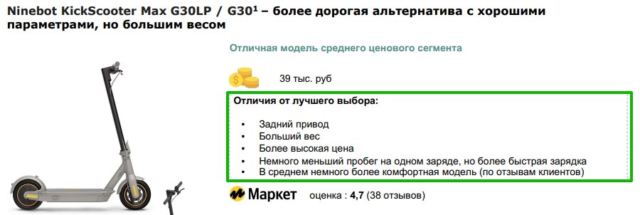 Плюс предложили несколько подобных моделей и простым языком объяснили, в чем их отличие, чтобы Андрею не пришлось разбираться в технических характеристиках