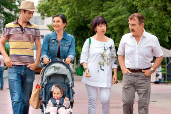Каневский с семьёй