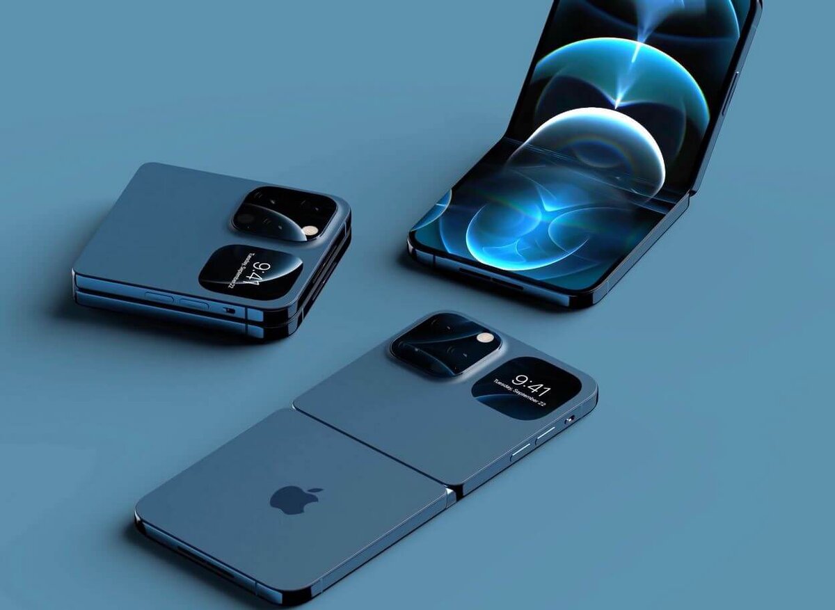 Apple может выпустить складной iPhone с черно-белым внешним экраном