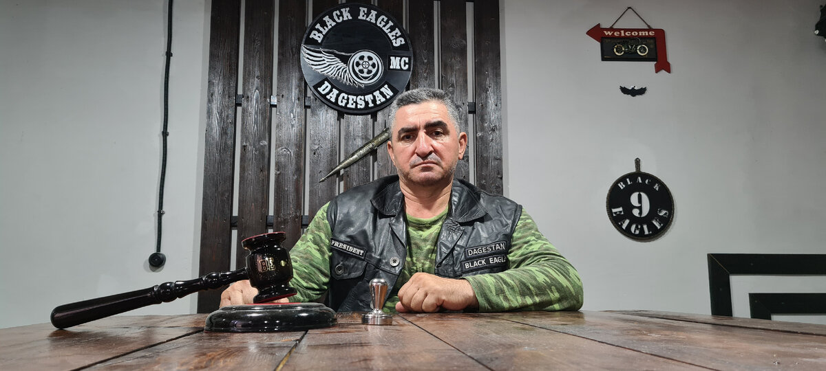 Изамудин Закарьяев, президент мотоклуба Black Eagles МС