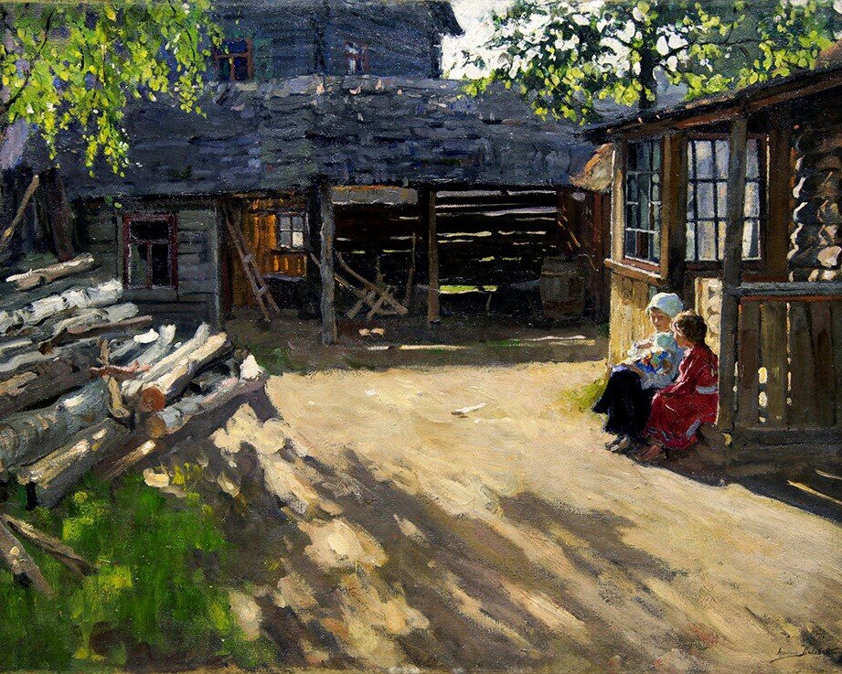 Арнольд Лаховский "На солнышке" Источник: https://www.stydiai.ru/gallery/encyclopedia-86/