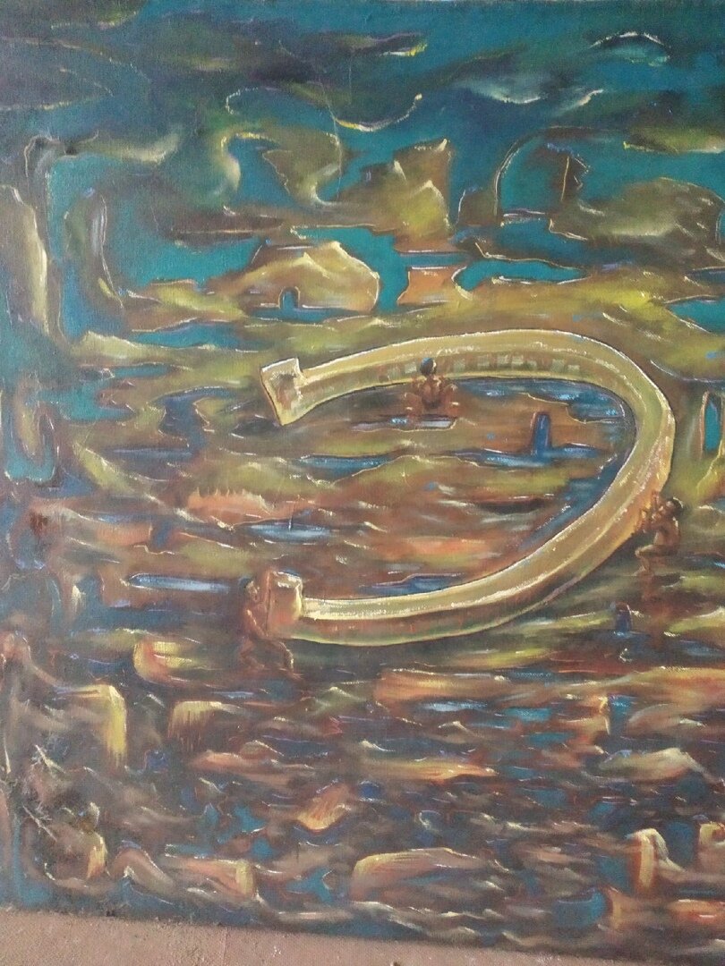 Большая удача'' масло, холст 70*71 см, цена 20 000 руб., доставка почтой